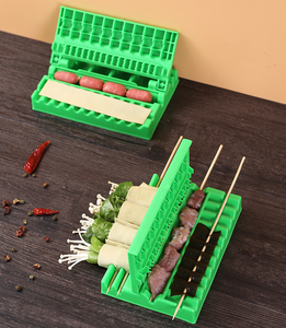 Home Kitchen Barbecue Stringer BBQ Beef Vegetable String Grill Device Box Machine Meat Skewers Kabab <strong>Maker</strong> - Product Image 1