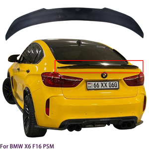 For F16 PSM Style Real Carbon Fiber Material <b>Rear</b> <b>Spoiler</b> Trunk Wing 2014-2019 - Product Image 1