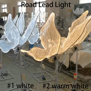A-WL002 Wholesale Electric <b>Opening</b> and Closing Light <b>up</b> butterfly wings Moving butterfly wings Led Lights for Wedding Decoration - Product Image 5