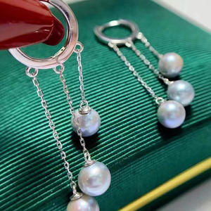 Accesorios de Plata S925 para Perlas DIY, Soporte Hueco para Perlas, Hebilla para Oreja con Perlas de 5-8mm, 21754 para Pendientes de Perlas - Product Image 3