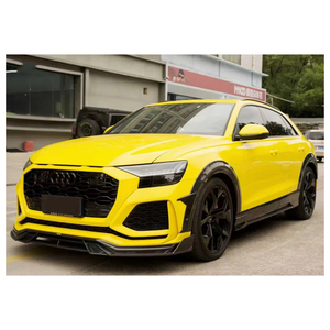 Kit de cuerpo de fibra de carbono seco para Audi RSQ8 actualización estilo <span class=keywords><strong>Aulen</strong></span> pieza de automóvil falda lateral labio delantero difusor trasero alerón rueda ceja - Product Image 1