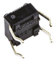 En stock, expédition immédiate, interrupteur tactile PLC modèle B3F1000, montage traversant, type à piston, borne, SPST, actionneur gris