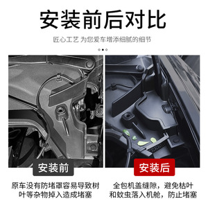 ฝากระโปรงหน้าตัวกรองช่องน้ำสำหรับ Tesla รุ่น Y ABS ส่วนการปรับเปลี่ยน - Product Image 4