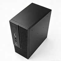 Boîtier de PC de bureau ITX mini efficace avec interface audio USB frontale, prend en charge les SSD de 2,5 pouces, coque en SPCC