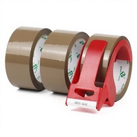 Ruban adhésif d'emballage BOMEI PACK marron, imperméable, haute adhérence acrylique, 66m x 48mm