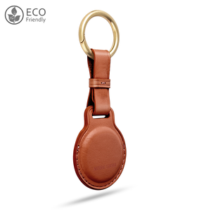 Funda de llavero de cuero a precio de fábrica para <span class=keywords><strong>Airtag</strong></span> Funda protectora de cuero genuino de lujo antiarañazos para <span class=keywords><strong>Apple</strong></span> AirTags Tracker - Product Image 4