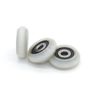 Polea de Distribución de Nylon S605RS, Riel Guía en Forma de V Recubierto de Plástico, Rodillo de Plástico de 4*19*6mm para Línea de Transmisión y Maquinaria Transportadora - Product Image 1