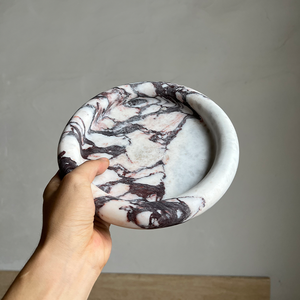 Bandeja Pequeña de Mármol Pulido Bvlgari, Adorno Decorativo de Escritorio de Alta Gama, Plato para Guardar Incienso, Cosméticos y <span class=keywords><strong>Joyas</strong></span> - Product Image 2