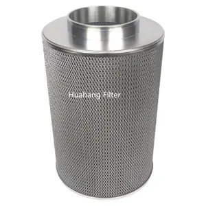 Opening at one end Pleated fiberglass mental mesh stainless steel end cap filter cartridge for Metallurgical Industry