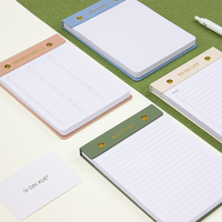 Bloc-notes adhésif en papier kraft personnalisé, créatif, avec feuilles détachables, 60 feuilles pour la papeterie