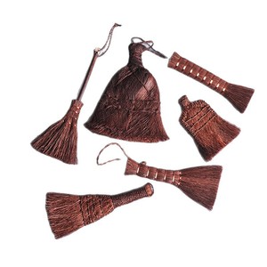Coconut Fiber Cleaning <b>Brushes</b> Set Traditional Style With Hanging Loop For Tea Table Household Use - Product Image 5