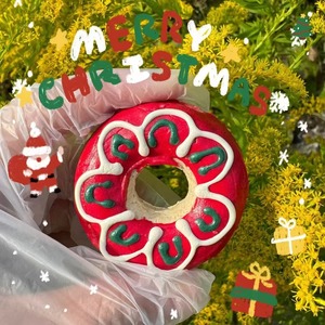 Hiçbir ek 2025 yeni sevimli noel Pet Donuts el yapımı bisküvi davranır köpekler evcil hayvanlar için noel hediyesi süslemeleri - Product Image 3