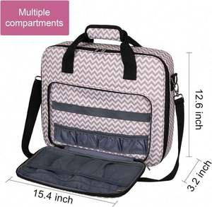 Échantillon gratuit, logo personnalisé, trousse de couture portable à double couche, boîte de couture brodée, accessoires de couture, étui organisateur - Product Image 6