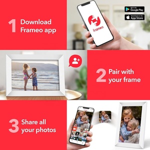 Digital Picture Frame Upload From Anywhere, 10.1 Inch <b>WiFi</b> Digital Photo Frame Support Customize for Resell (16/32GB) - Product Image 4