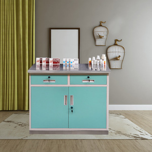Armoire de rangement pour médicaments Xinlongfei en acier inoxydable verrouillable, équipement de pharmacie clinique avec poignée en aluminium - Product Image 4