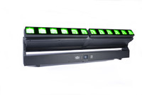 Luz de Matriz de Cabeza Móvil con Zoom y Enfoque LED de 12*40W, Luz de Barra de Haz LED para Escenario RGBW 4 en 1 a Todo Color