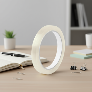 Cinta Adhesiva Transparente de 12 mm de Ancho, Paquete de 12 Unidades para Uso en Oficina - Product Image 3