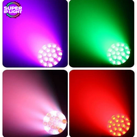 19 projecteurs Wash à tête mobile 4-en-1 RGBW 40W avec zoom, IP65, DMX, RDM, activés par le son, en aluminium moulé sous pression, pour événements extérieurs, concerts et spectacles