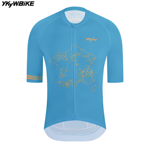 Maillot <span class=keywords><strong>de</strong></span> <span class=keywords><strong>cyclisme</strong></span> YKYWBIKE <span class=keywords><strong>Tour</strong></span> <span class=keywords><strong>de</strong></span> <span class=keywords><strong>France</strong></span>, respirant, pour homme, maillot <span class=keywords><strong>de</strong></span> vélo <span class=keywords><strong>de</strong></span> route, vêtements <span class=keywords><strong>de</strong></span> <span class=keywords><strong>cyclisme</strong></span> à manches courtes pour l'été - Product Image 1