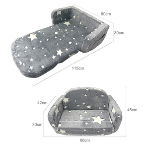 Canapé Enfant Extra Large Pliable Personnalisé OEM, <span class=keywords><strong>Chaise</strong></span> Enfant Confortable 2-en-1 pour Sieste, Salle de Jeu, Coin Lecture Enfant - Product Image 3