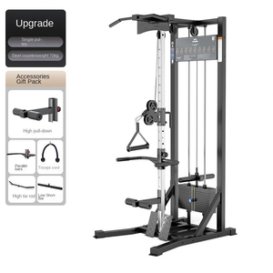 Máquina comercial LAT Pull Down-Estante de gimnasio multifunción de una sola estación <span class=keywords><strong>con</strong></span> <span class=keywords><strong>Polea</strong></span> alta-<span class=keywords><strong>Baja</strong></span>, remo y Mosca de pecho - Product Image 4