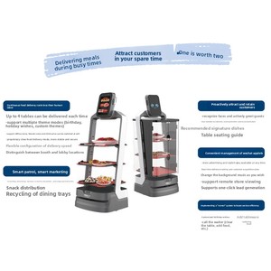 <span class=keywords><strong>Robot</strong></span> <span class=keywords><strong>Hobot</strong></span> Star Zhao Cai Leopard pour Hôtels, Restaurants et Établissements Gastronomiques - Évitement Intelligent, Interaction Vocale, Matériau PVC, Livraison Incluse - Product Image 3