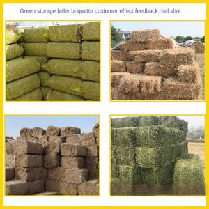 Petite presse à balles d'herbe de type économique Machine à balles de compression de foin de type balle à poussée automatique - Product Image 5