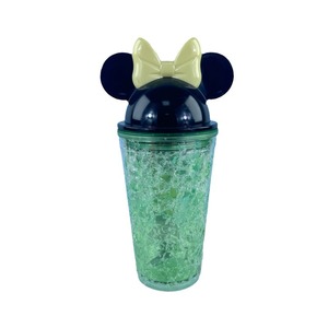 Minnie Mouse Bow Lid Double Wall Plastic Straw Cup Summer Ice Cup Cartoon Student Water Bottle - Product Image 5