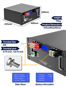 High Voltage 10kWh 20kWh 30kWh 40kWh Stackable Solar Energy Storage Lithium Ion 48V 100Ah <b>Battery</b> Pack CAN Communication - Product Image 1