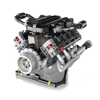 Modèle de voiture de sport V8 en plastique ABS, jouet électrique, unisexe, blocs de construction à assembler, ornement MOC, personnalisable, 5 à 7 ans