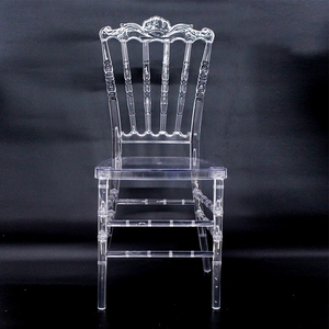 Acrylic Chair Modern Salon Ghost Crystal Clear Plastic Acrylic Golden Fancy Polycarbonate Gaming Banquet Stackbale Wedding Transparent Chair