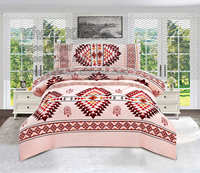 Lot de 3 couvertures Borrego à imprimé floral, en flanelle polaire, pour l'hiver, couvre-lit Sherpa Borrego, 3 pièces, taille King