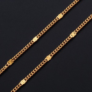 Collier fin en acier inoxydable de 1,3 mm de largeur, chaîne à maillons minuscules embossés, pour femmes et hommes, couleur argent/or, collier créatif, bijoux cadeau - Product Image 5