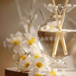 Heshes Flora Series Pomegranate <b>Bottle</b> Reed <b>Diffuser</b> Glass Aromatherapy Indoor Ornament Gift Customization OEM - Product Image 3