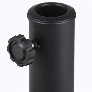 Outdoor Half Round <strong>Concrete</strong> <strong>Parasol</strong> Stand <strong>for</strong> 38/48 mm Umbrella Resin Black Patio Half Umbrellas <strong>Bases</strong> - Product Image 4