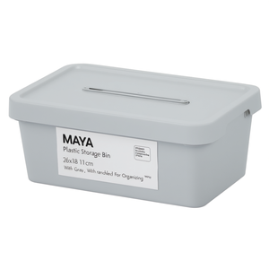 Contenitore (28x18x11cm) MAYA Grigio 803474510D - Product Image 2