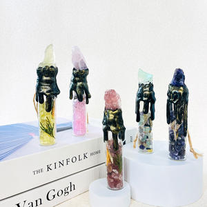 Fournisseur d'usine Kit de pierres de cristal Reiki Wicca <span class=keywords><strong>Arbre</strong></span> de guérison Bouteille à vœux en cristal Bouteille <span class=keywords><strong>magique</strong></span> pour la décoration de Noël et les cadeaux - Product Image 3