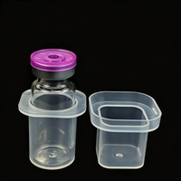 Caja de viales de plástico compuesto de alta calidad de 3ml y 10ml con 1 compartimento, empaque suelto OEM, adecuada para refrigeración de laboratorio y embalaje de marca.