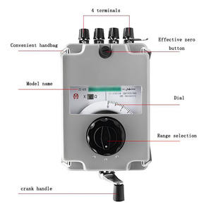 ZC29B-1/2 ZC-8 Boden widerstands tester Ground Shaker Erdung widerstands messer Präzision 1000Ω/100Ω Kurbel griff Nenndrehzahl - Product Image 4