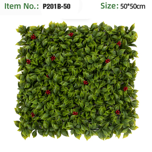 Panneau mural de verdure artificielle en plastique, gazon synthétique, résistant et écologique, pour aménagement paysager intérieur et extérieur et décoration de terrasses - Product Image 2