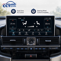 Écran d'affichage multimédia GPS de 12,3 pouces pour Land Cruiser LC200, mise à niveau LX570 2016-2021, autoradio, navigation GPS, lecteur vidéo