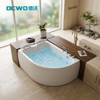 Baignoire spa autoportante d'intérieur pour usage professionnel, baignoire à jets en acrylique pour 2 personnes, 15 jets de massage, pour hôtel, salle de sport et domicile