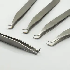 Extremely Super Sharp Points Tweezers for Eyelash Extensions Precision Fiber Tip Grip Mega Volume Lash Tweezers