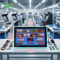 Écran de jeu d'arcade VESA avec éclairage LED, compatible POG, pour l'Amérique du Nord, écran tactile capacitif HD DVI, écran LCD de 21,5 pouces
