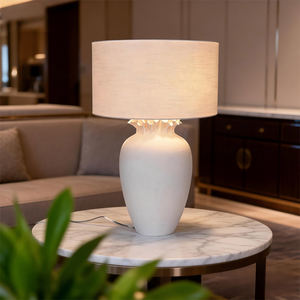 Lámpara de Mesa LED de Cerámica Moderna y Sencilla, Diseño Ecológico, Pantalla Multicolor para Dormitorios, Salas de Estar y Comedores - Product Image 4