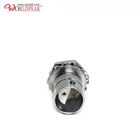 Conector Twinax BNC Doble, Receptáculo de Panel, Tipo Soldadura, Terminal de Copa de Soldadura para Conexión de PCB RF, Conector BNC Twinax