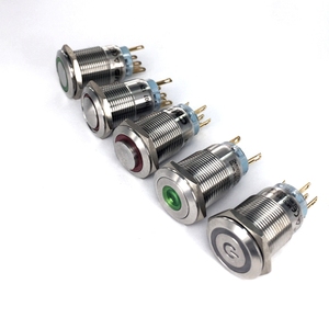 19 מ "מ מתג 12v עמיד למים נירוסטה חבטות הוביל כפתור לחיצה מלאך מתכת - Product Image 6