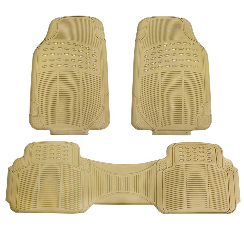 Wholesale PVC Car Foot Massage Mat 3pcs/Set Custom High Quality Non Slip Car Floor Mats Saudi Arabia