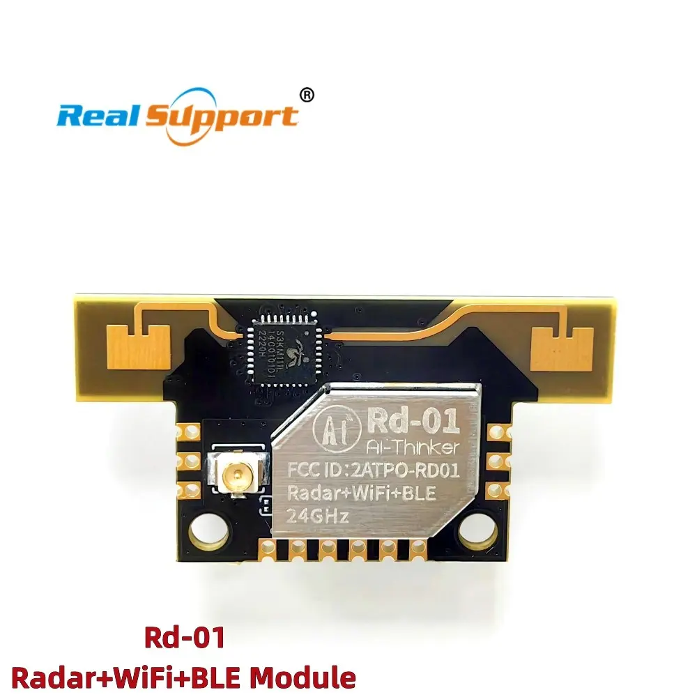 ช่องเสียบ Rd-01พร้อมเสาอากาศ IPEX 24GHz แบบดั้งเดิมโมดูลเซ็นเซอร์ตรวจจับเรดาร์ของร่างกายมนุษย์สำหรับการรักษาความปลอดภัยอัจฉริยะบ้านอัจฉริยะ