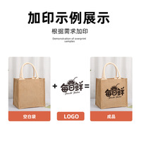 Sacs de courses en toile de jute et lin en gros, style MUJI, sacs fourre-tout, sacs à main, pochettes avec impression par transfert thermique – En stock